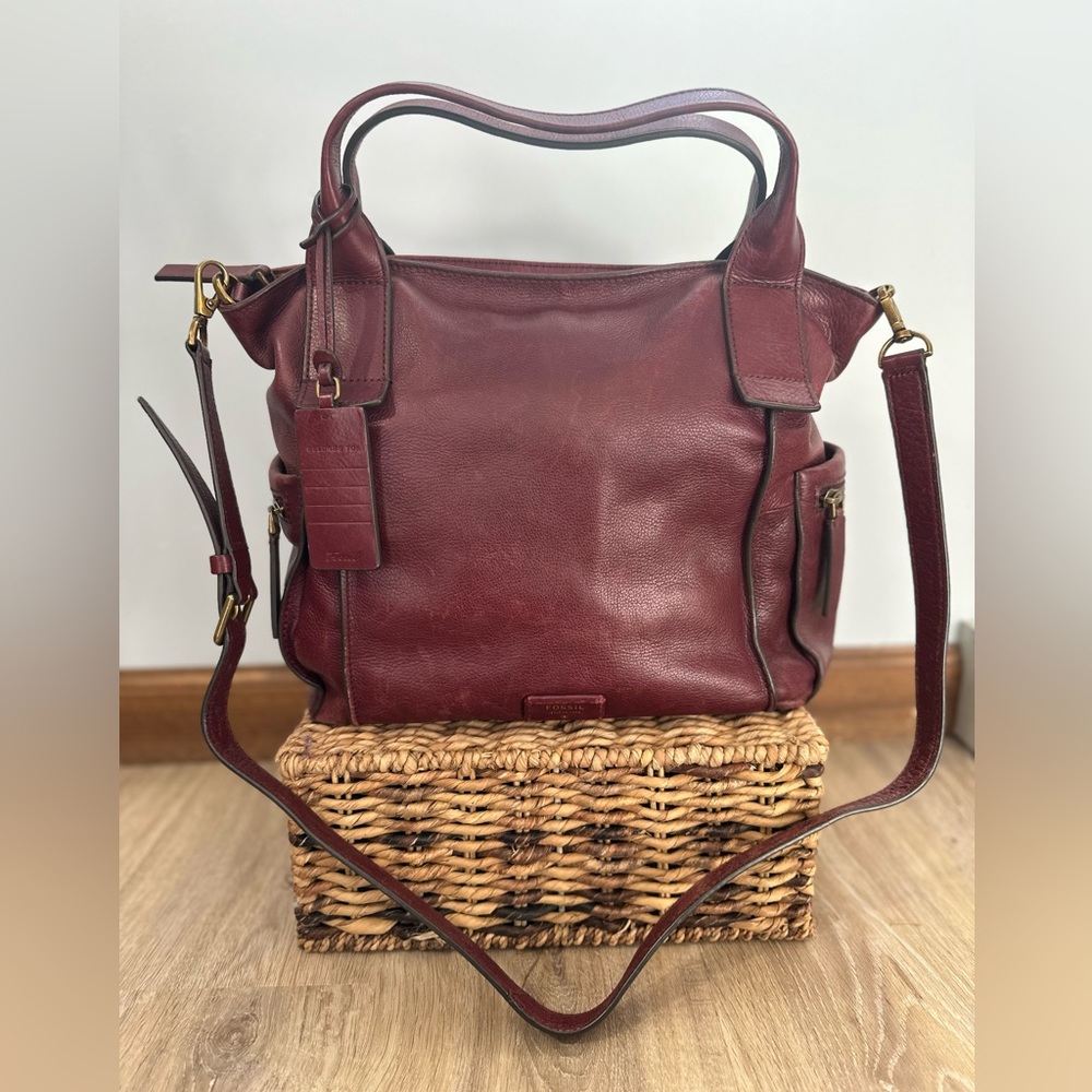 Fossil Issue 1954 Genuine Leather Satchel